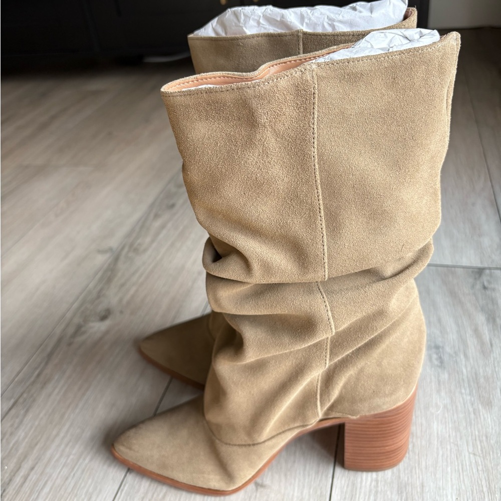 Dolce Vita Talina Boots Olive Suede - Picture 6 of 8